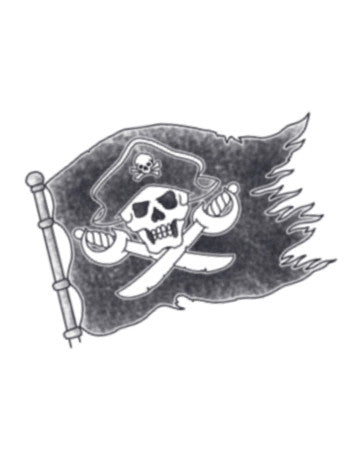 pirate temporary tattoo