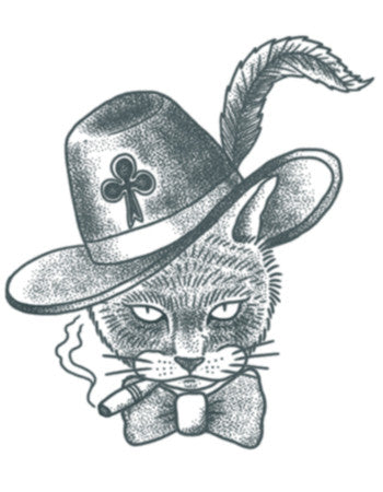 Prison Cat Tattoo (Symbol of Thieves)
