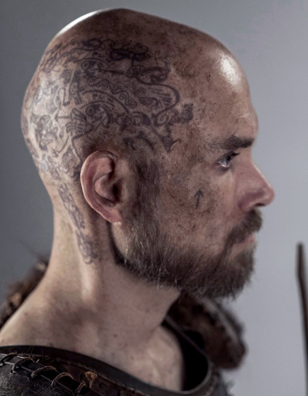 Ragnar Head Tattoo Set -Vikings Tv Series