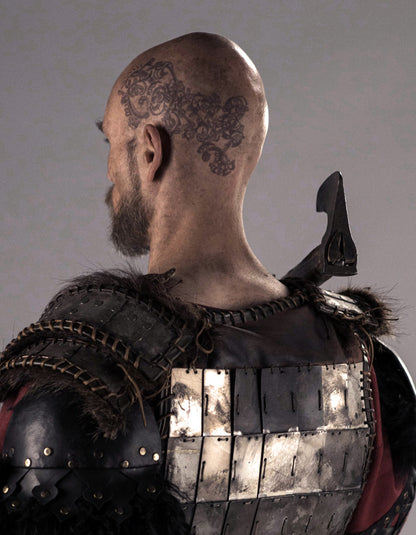 Ragnar Head Tattoo Set -Vikings Tv Series