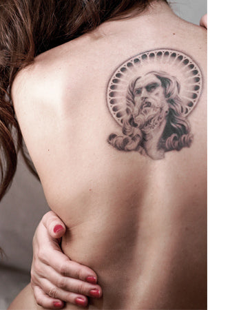 Realistic Jesus Portrait Tattoo