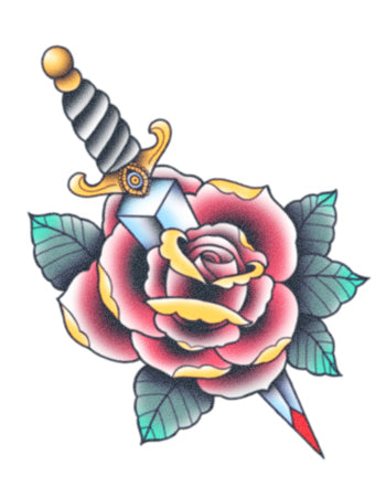 Rose And Dagger (Colour)