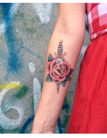 Rose And Dagger (Colour)