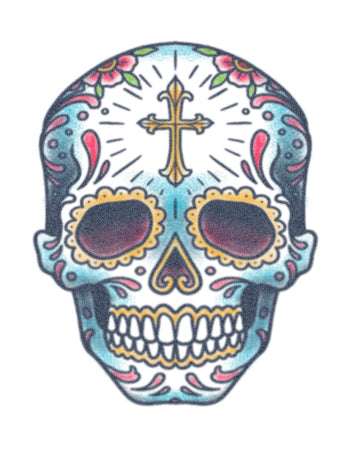 Sugar Skull with Cross