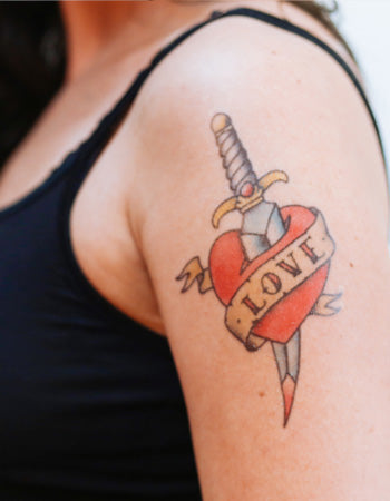 Love Heart with Dagger