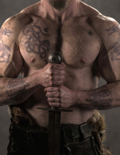 Bjorn Ironside Vikings Tv Series Tattoo Set ( Chest/Face/Arm/Back Tattoos)