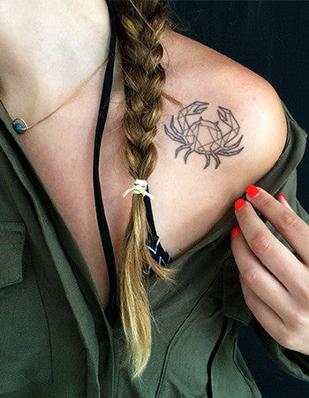 Cancer Zodiac Sign Tattoo