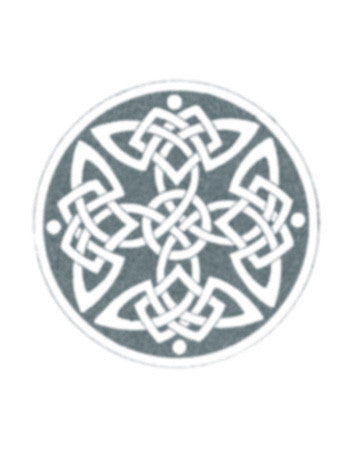 Round celtic knot temporary tattoo