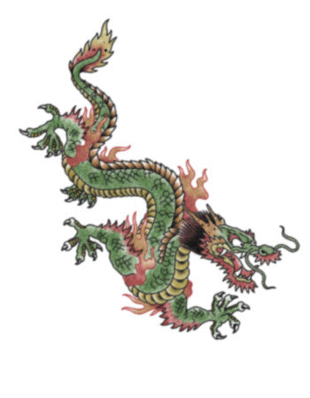 dragon temporary tattoo