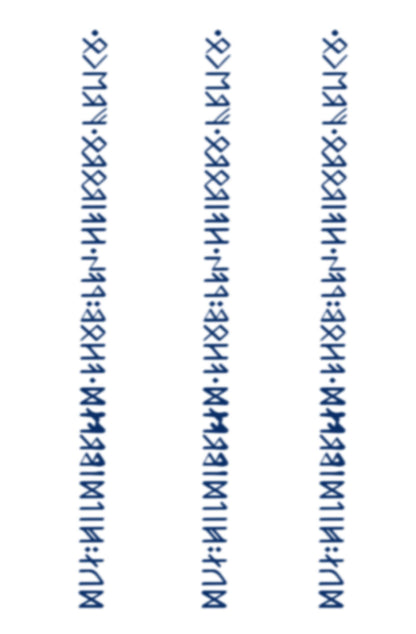 Viking's Ubbe Face Tattoo