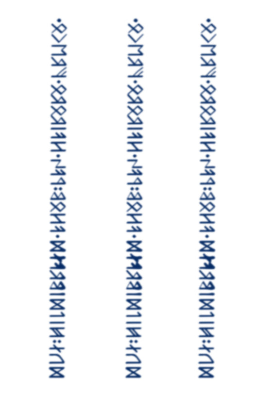 Viking's Ubbe Face Tattoo